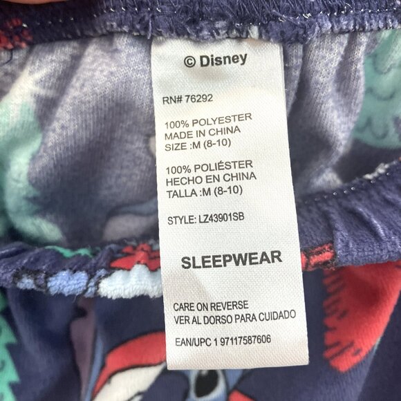 NWT Lilo and Stitch Christmas Woman's Pajamas - 2 Piece Set. Size M (8-10) - Picture 7 of 7